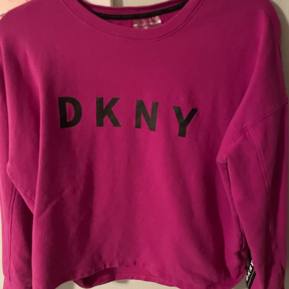 DKNY purple sweat shirt